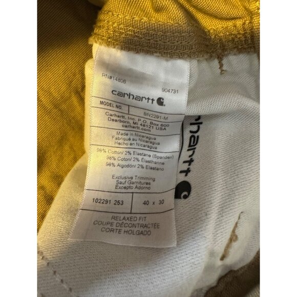 Carhartt Relaxed Straight Rigby Dungaree Size W40 L30 NWT Pants Pockets $50 - Picture 5 of 8